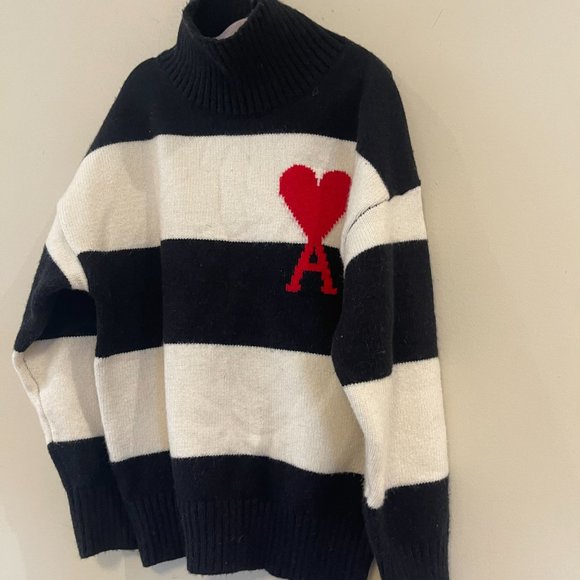 Kids Pullover Pull Raye Coeur 5/6Y - Picture 7 of 8